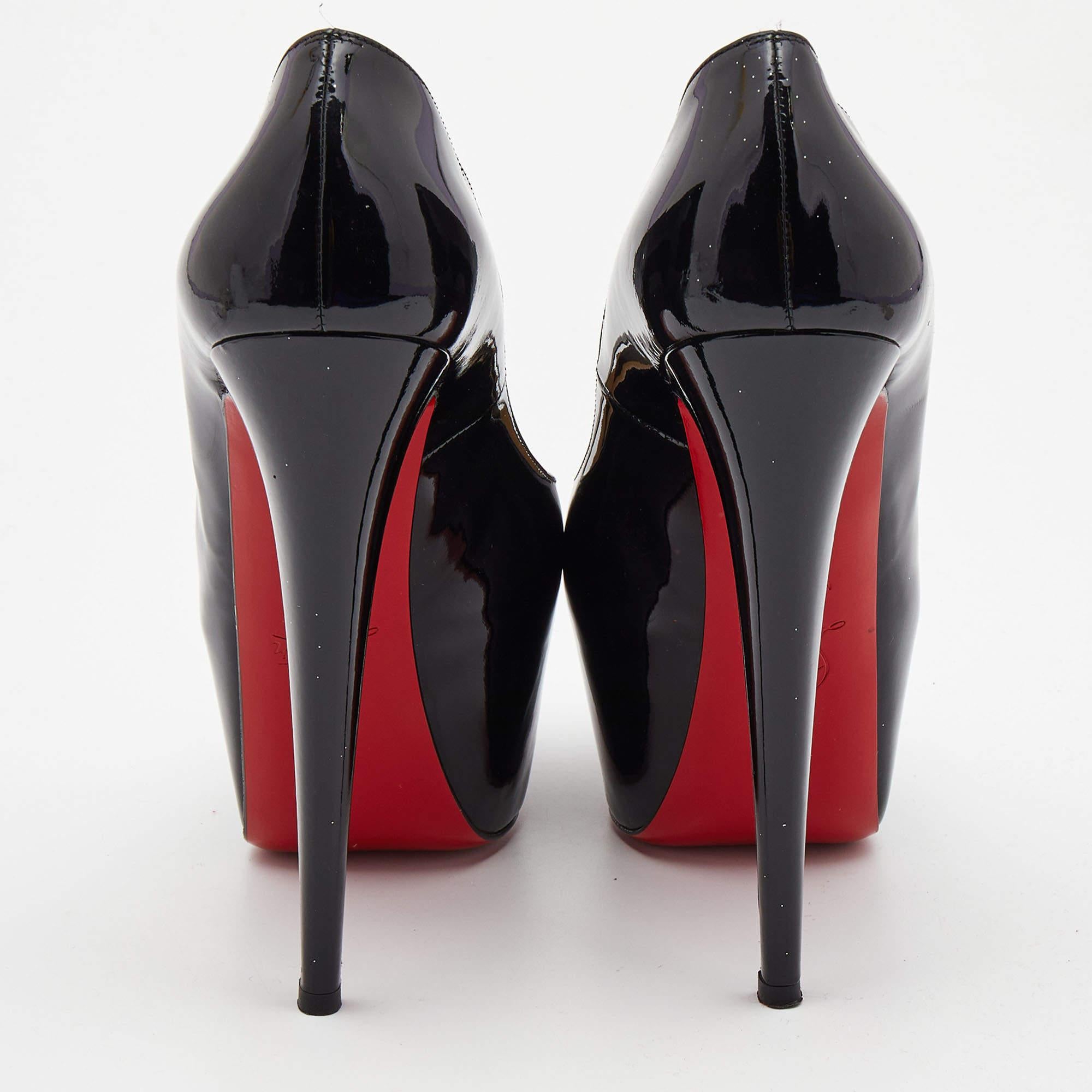 Christian Louboutin Black Patent Leather Highness Pumps Size 39.5 2