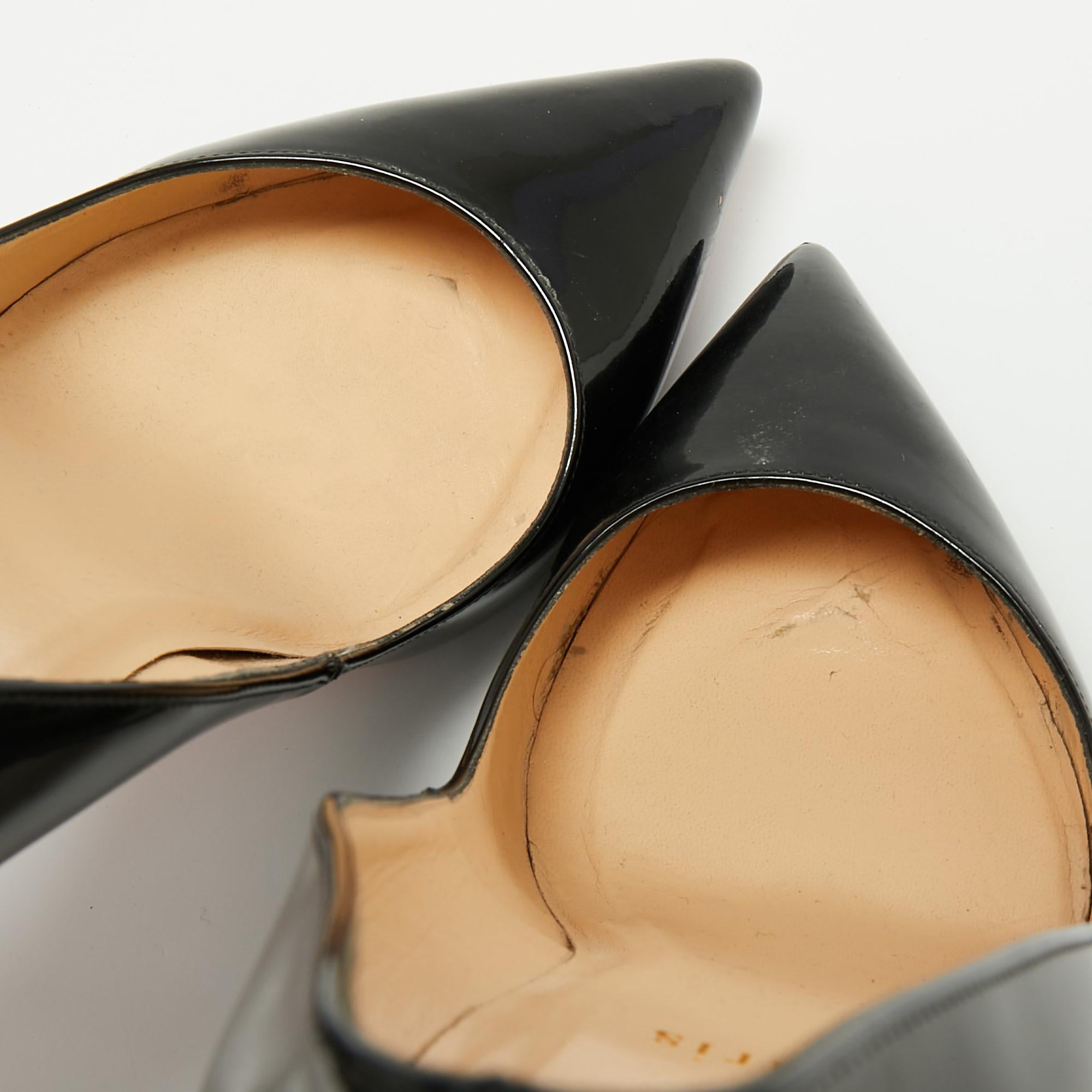 Christian Louboutin Black Patent Leather Kate Pumps Size 40.5 2