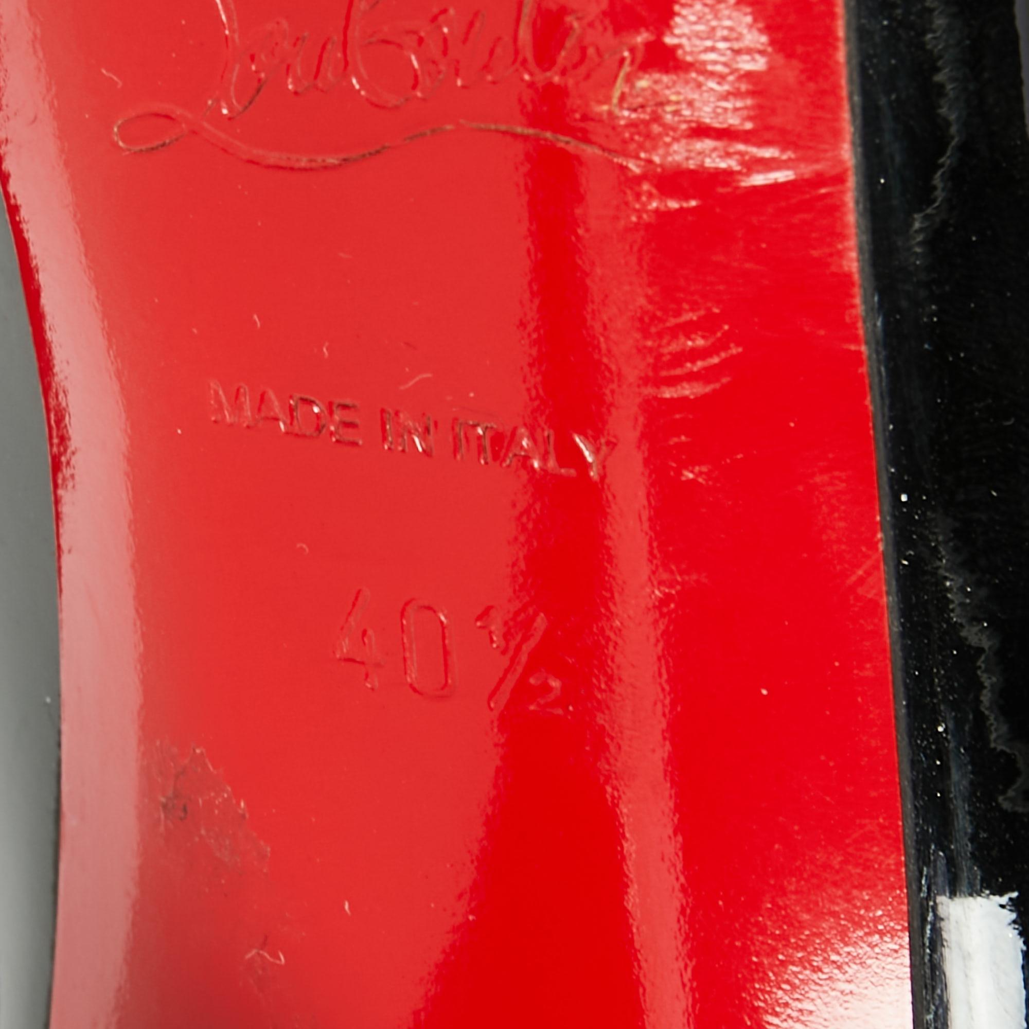 Christian Louboutin Black Patent Leather Kate Pumps Size 40.5 4