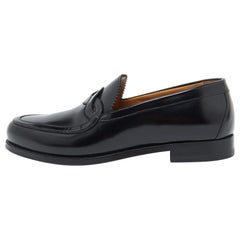 Christian Louboutin Black Patent Leather Loafers Size 39