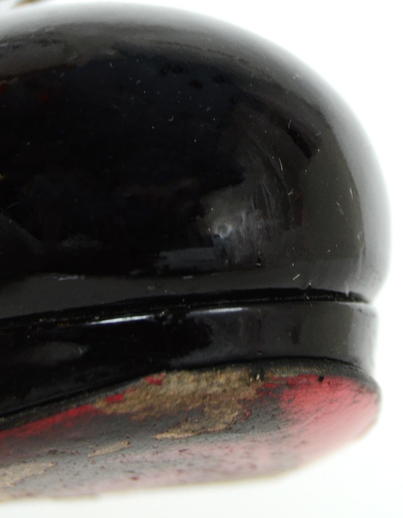 Christian Louboutin Black Patent Leather New Simple 100 Pumps sz 38.5 rt. $795 1