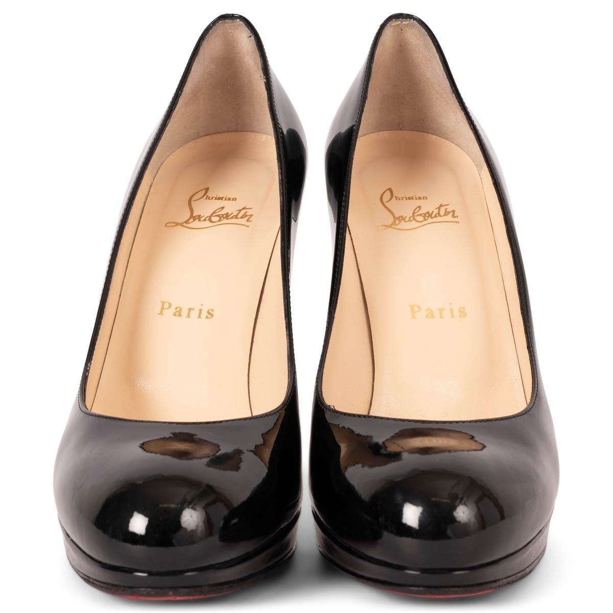 100% authentic Christian Louboutin New Simple 120 Pumps in patent calf leather and a round toe. Have been worn once or twice and are in virtually new condition. Come with dust bag. 

Measurements
Imprinted Size	39
Shoe Size	39
Inside Sole	25.5cm