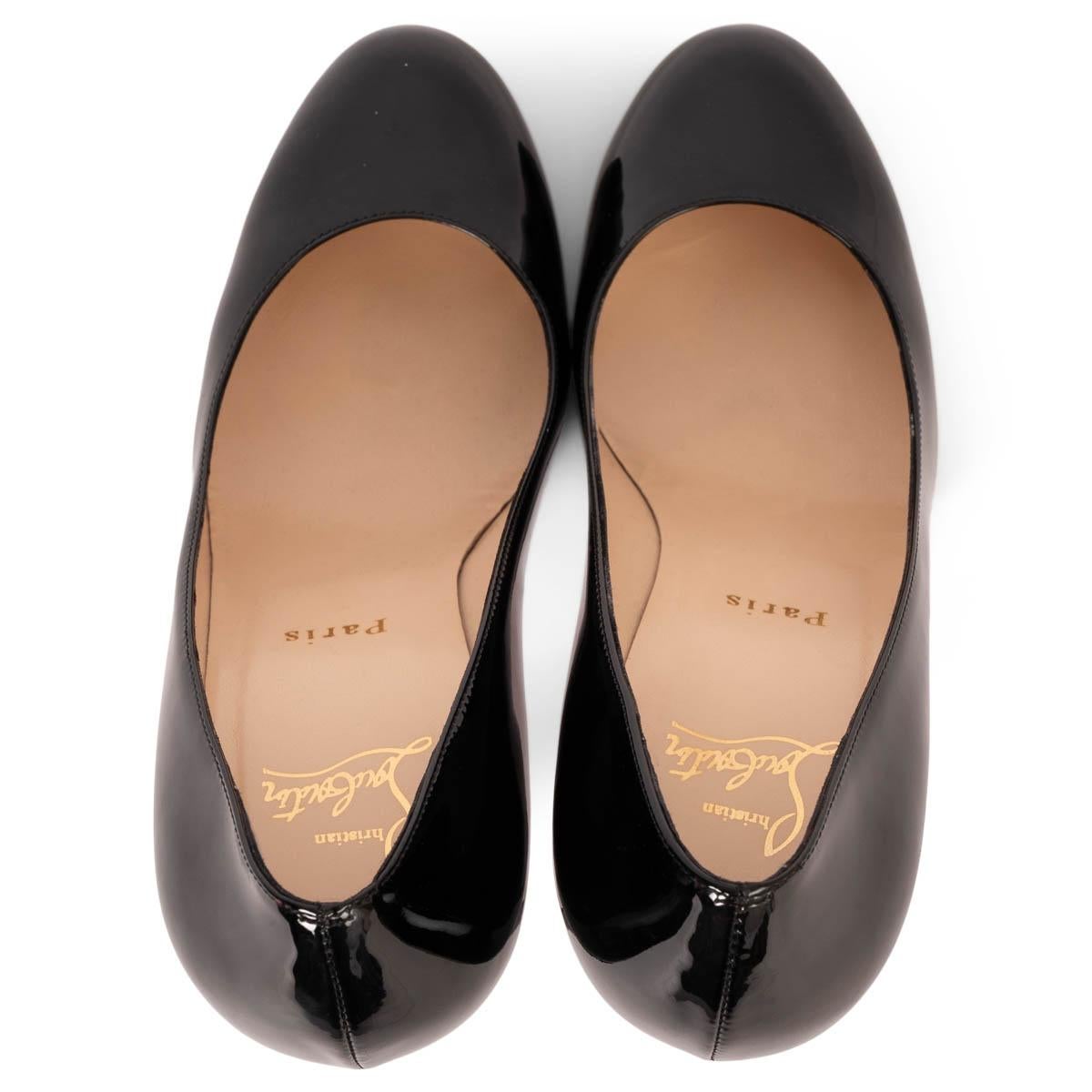 CHRISTIAN LOUBOUTIN black patent leather NEW SIMPLE PUMP Pumps Shoes 39 For Sale 2