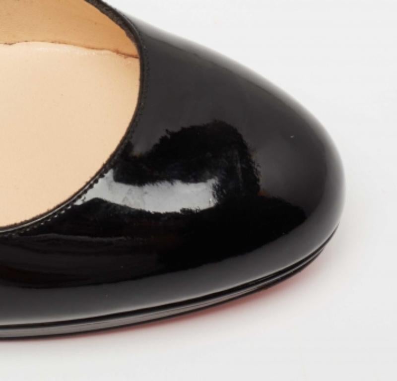 Christian Louboutin Black Patent Leather New Simple Pumps Size 38 For Sale 2