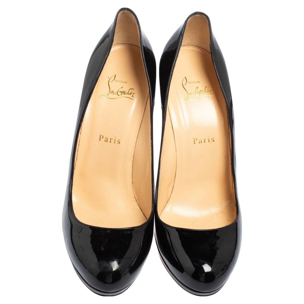 Christian Louboutin Black Patent Leather New Simple Pumps Size 40 1