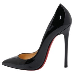 Christian Louboutin Black Patent Leather Pigalle Pumps Size 39.5