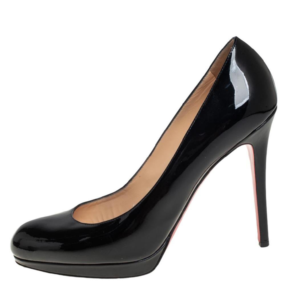 Christian Louboutin Black Patent Leather Pumps Size 39.5 1