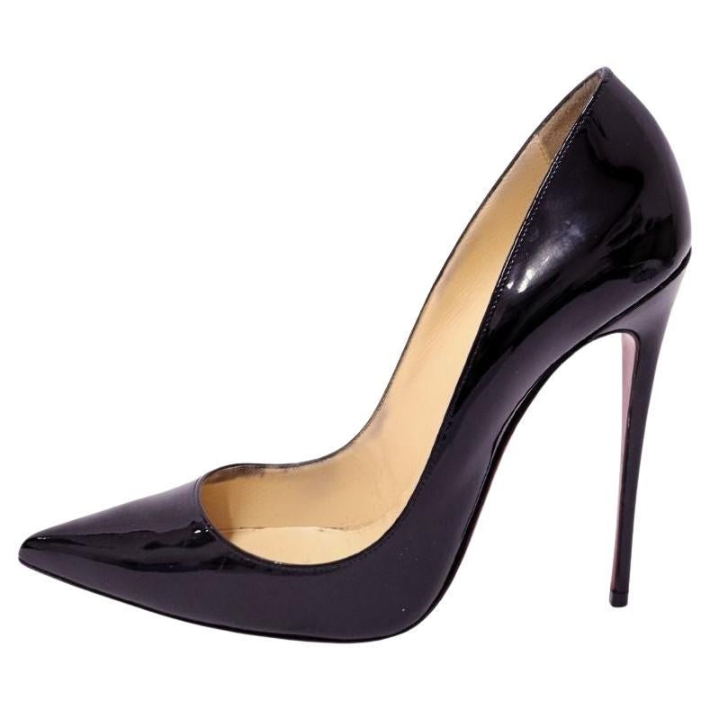 Christian Louboutin Black Patent Leather So Kate Pumps - EU 38