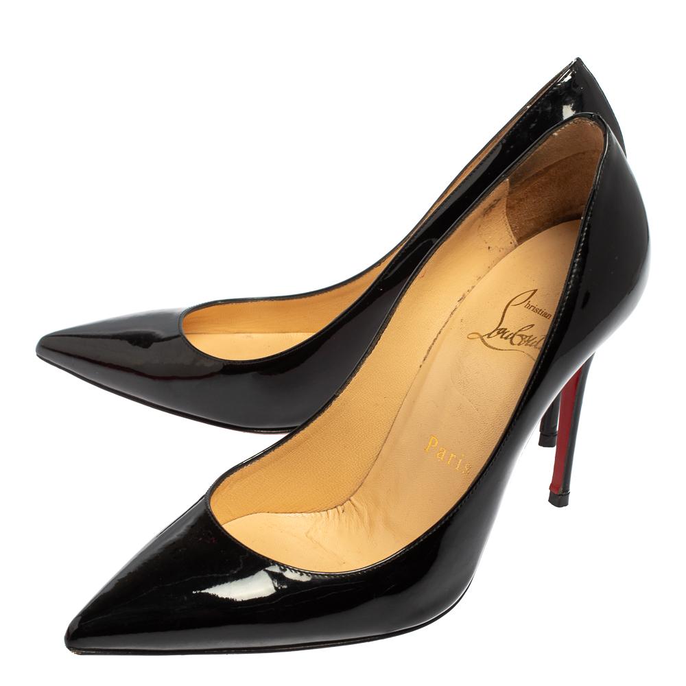 Christian Louboutin Black Patent Leather So Kate Pumps Size 35 In Good Condition In Dubai, Al Qouz 2