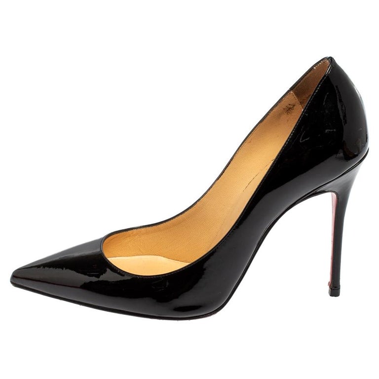 Christian Louboutin Black Patent Leather So Kate Pumps Size 35 at 1stDibs
