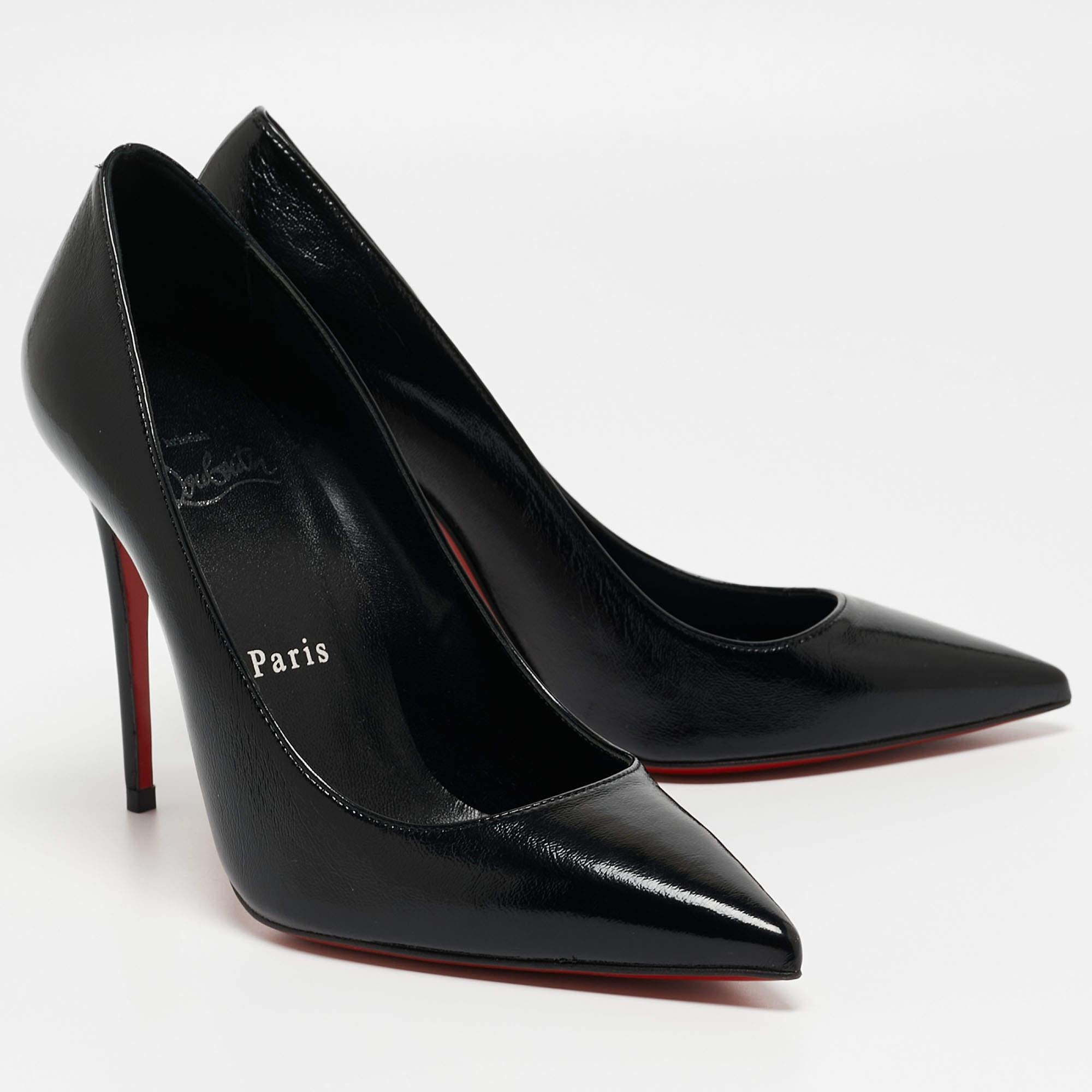 Christian Louboutin Black Patent Leather So Kate Pumps Size 36 For Sale 4