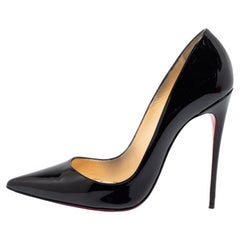 Christian Louboutin Black Patent Leather So Kate Pumps Size 38