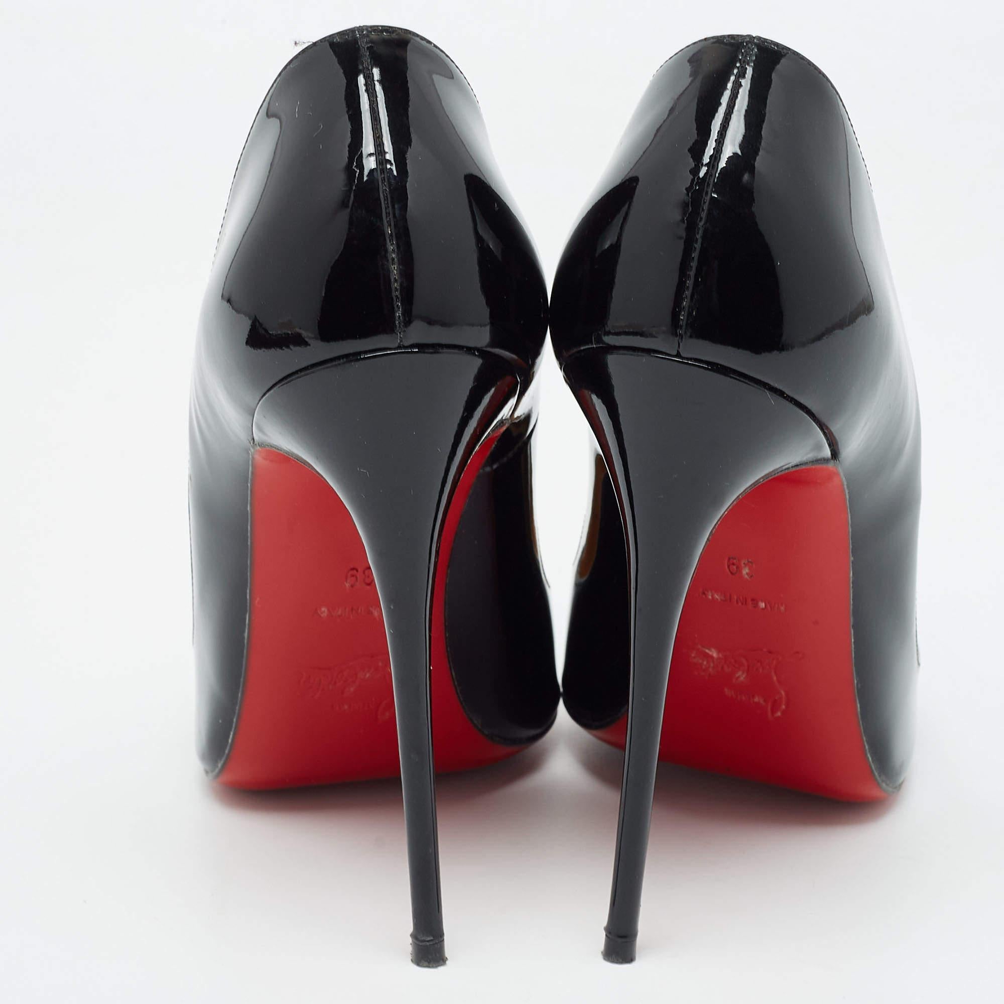 Christian Louboutin Black Patent Leather So Kate Pumps Size 39 For Sale ...