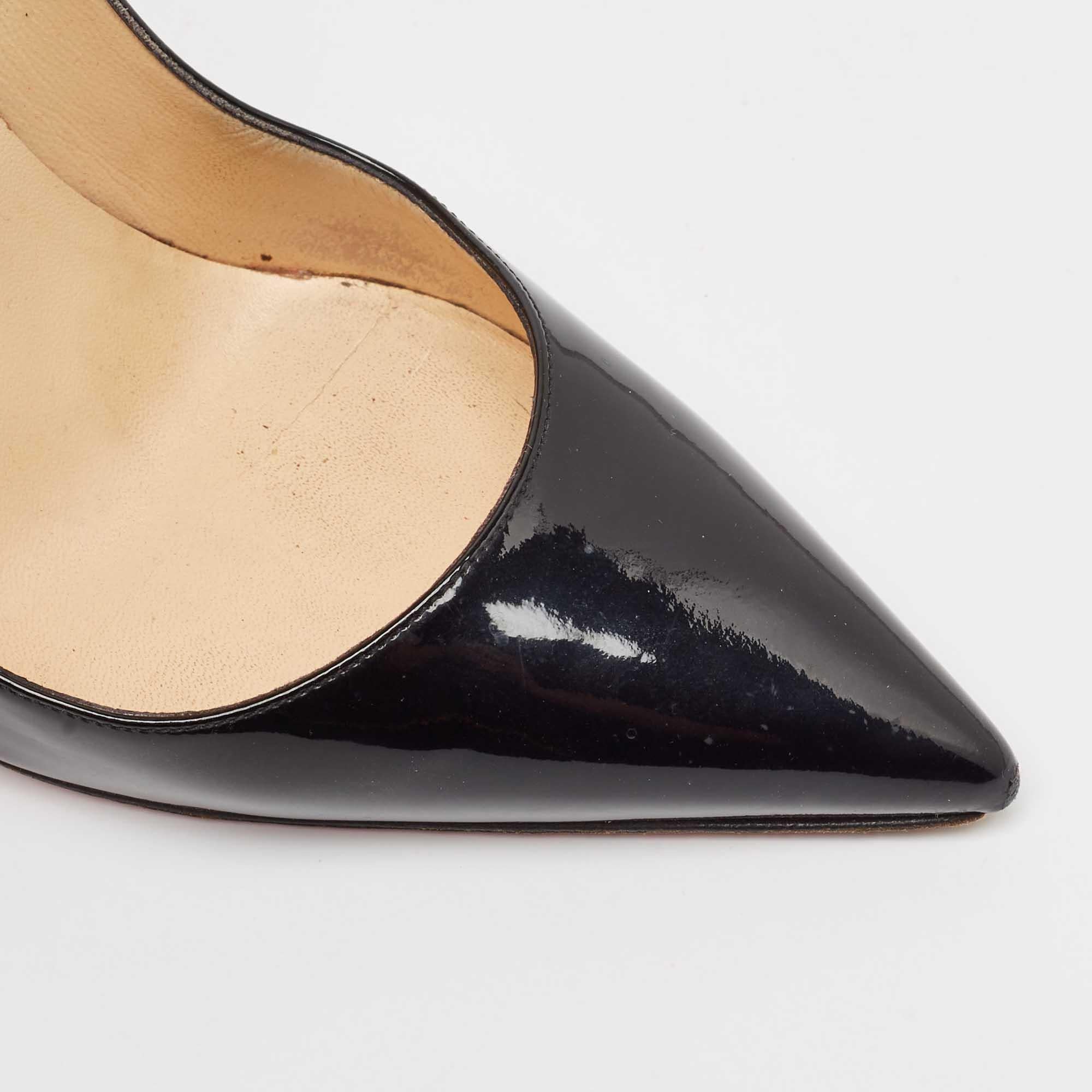 Christian Louboutin Black Patent Leather So Kate Pumps Size 39 4