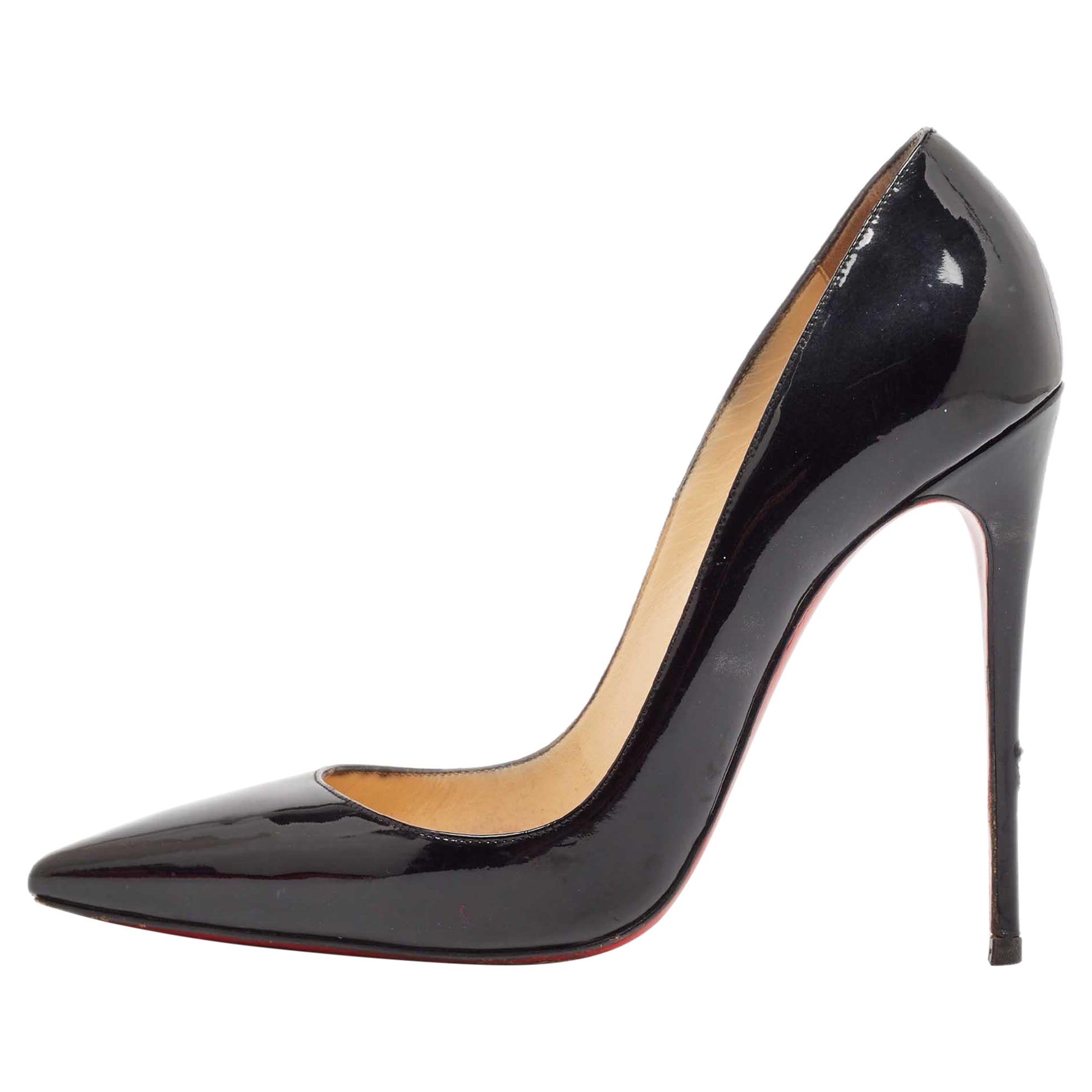 Christian Louboutin Black Patent Leather So Kate Pumps Size 39