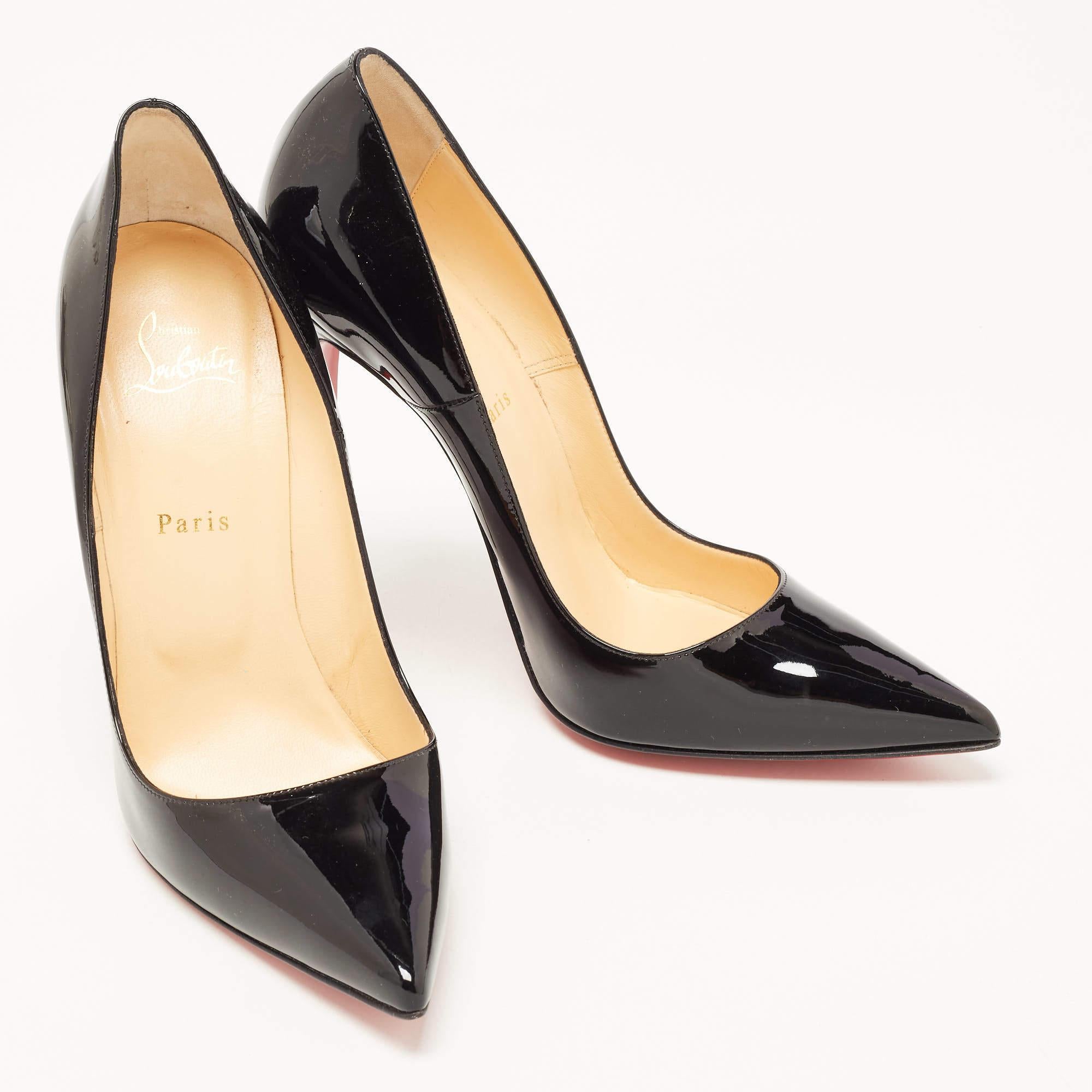 Christian Louboutin Black Patent Leather So Kate Pumps Size 41.5 6