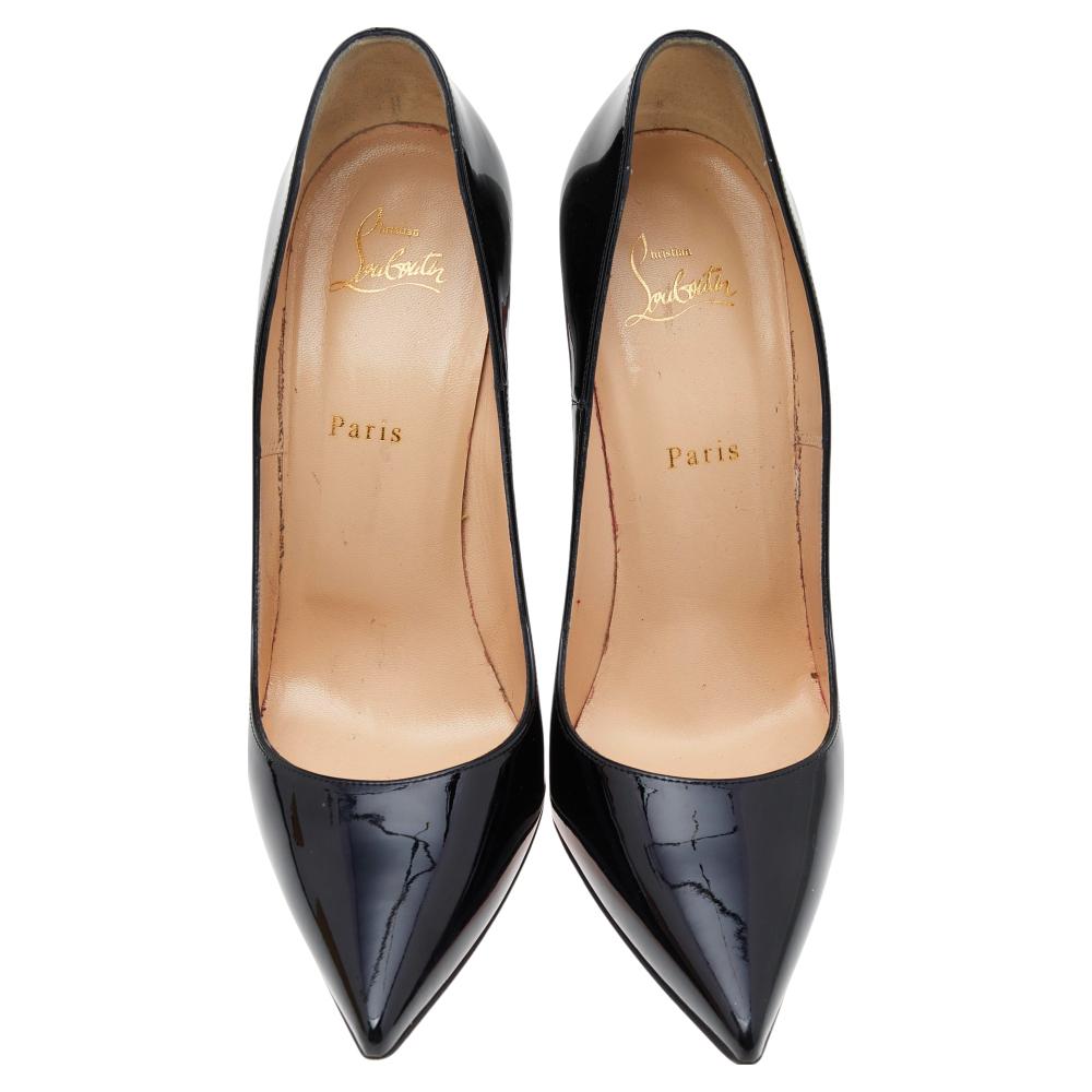 Christian Louboutin Black Patent Leather So Kate Pumps Size 41.5 In Good Condition In Dubai, Al Qouz 2