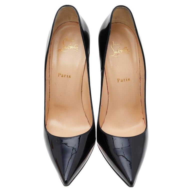Christian Louboutin Black Patent Leather So Kate Pumps Size 41.5 at 1stDibs
