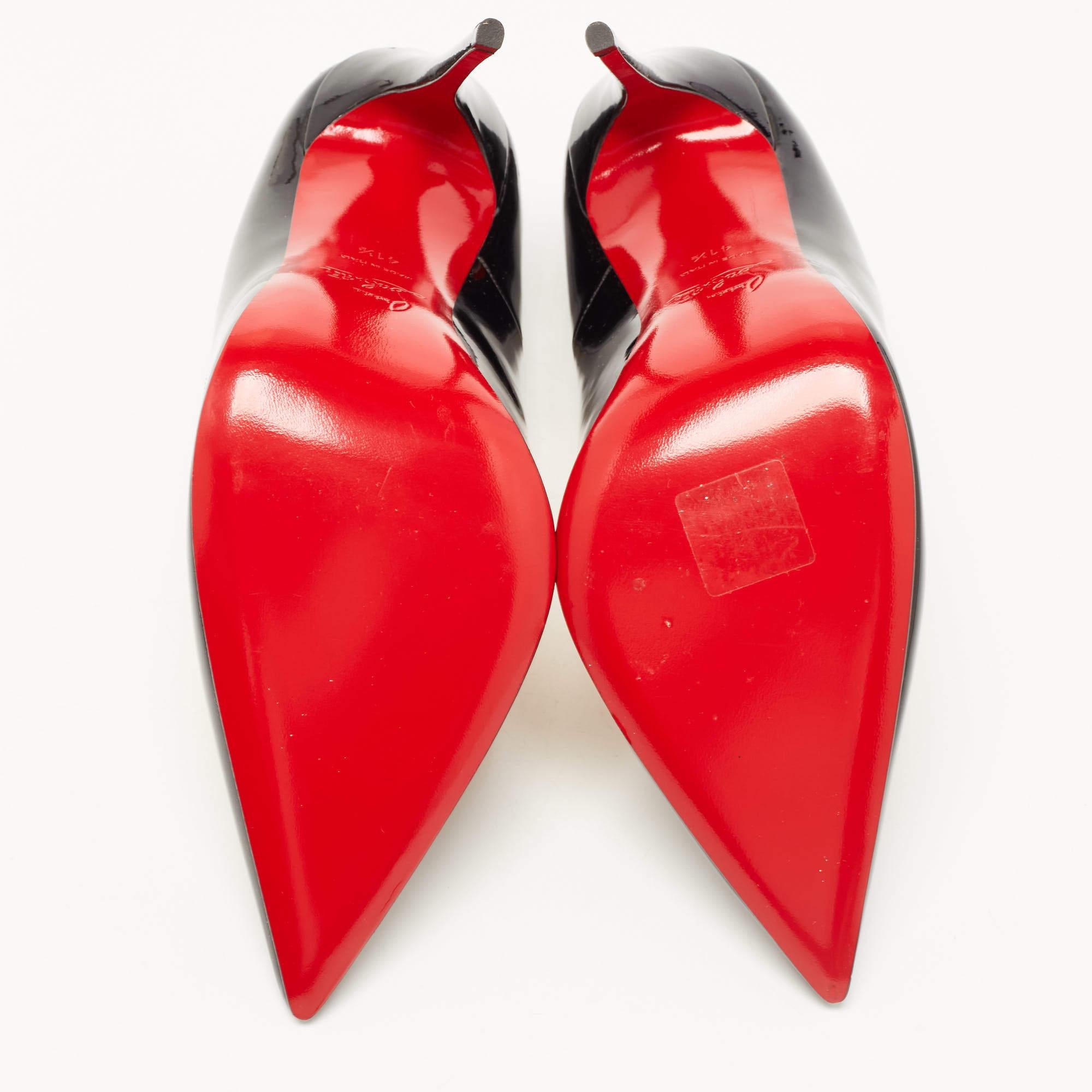 Christian Louboutin Black Patent Leather So Kate Pumps Size 41.5 2