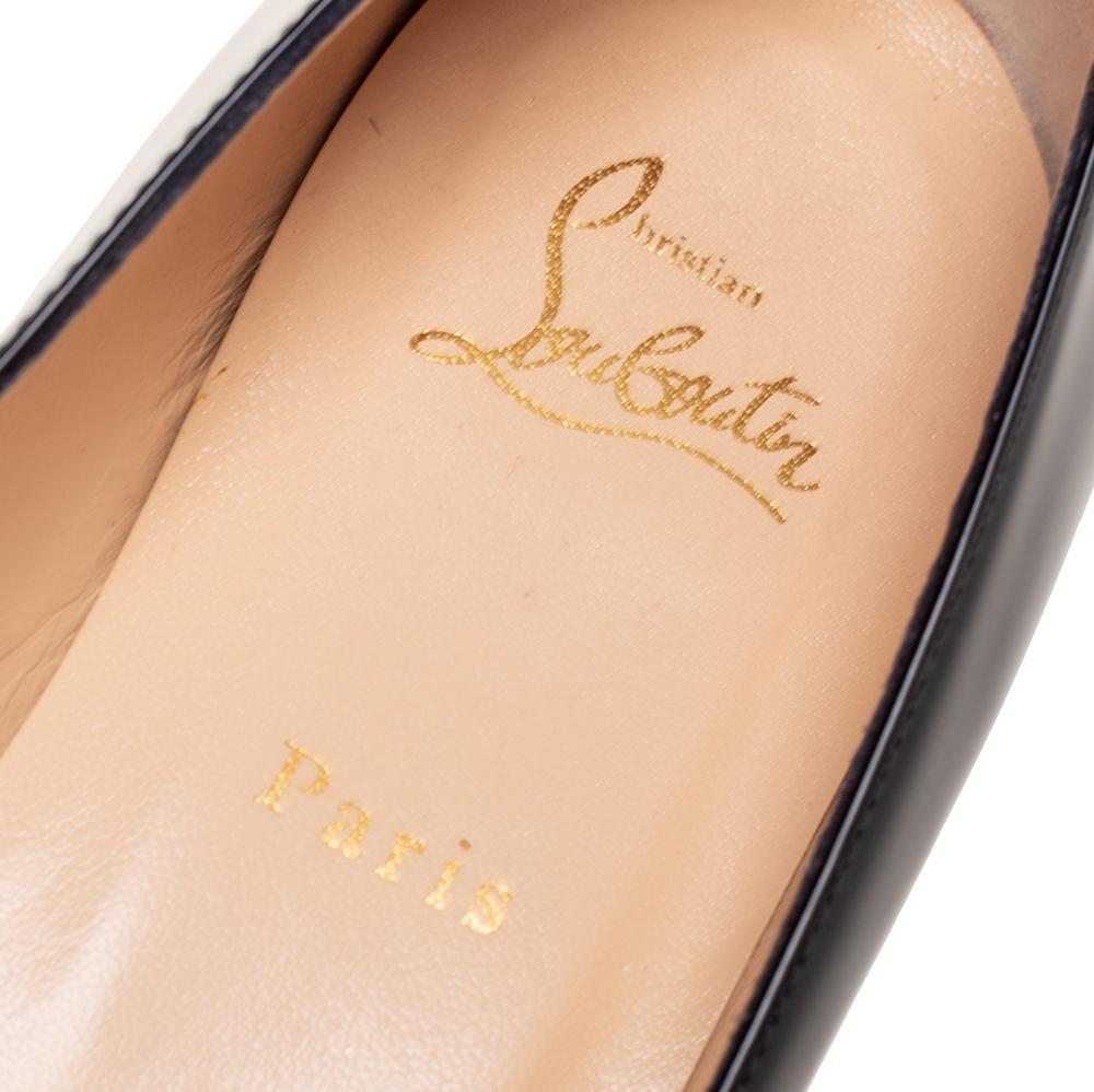 Christian Louboutin Black Patent Leather Vinodo Ballet Flats Size 40.5 3