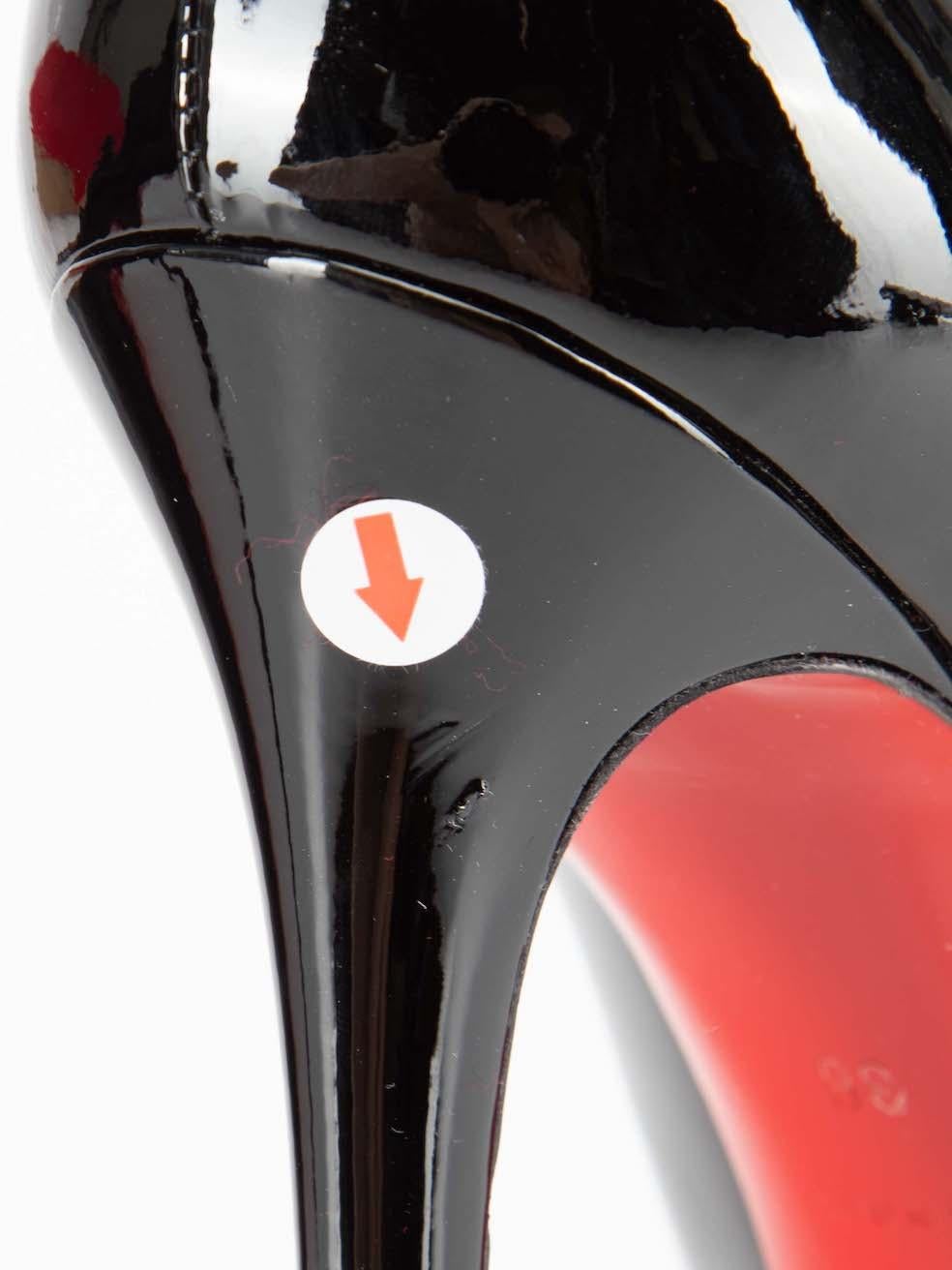 Christian Louboutin Black Patent New Simple 120 Heels Size IT 36 2