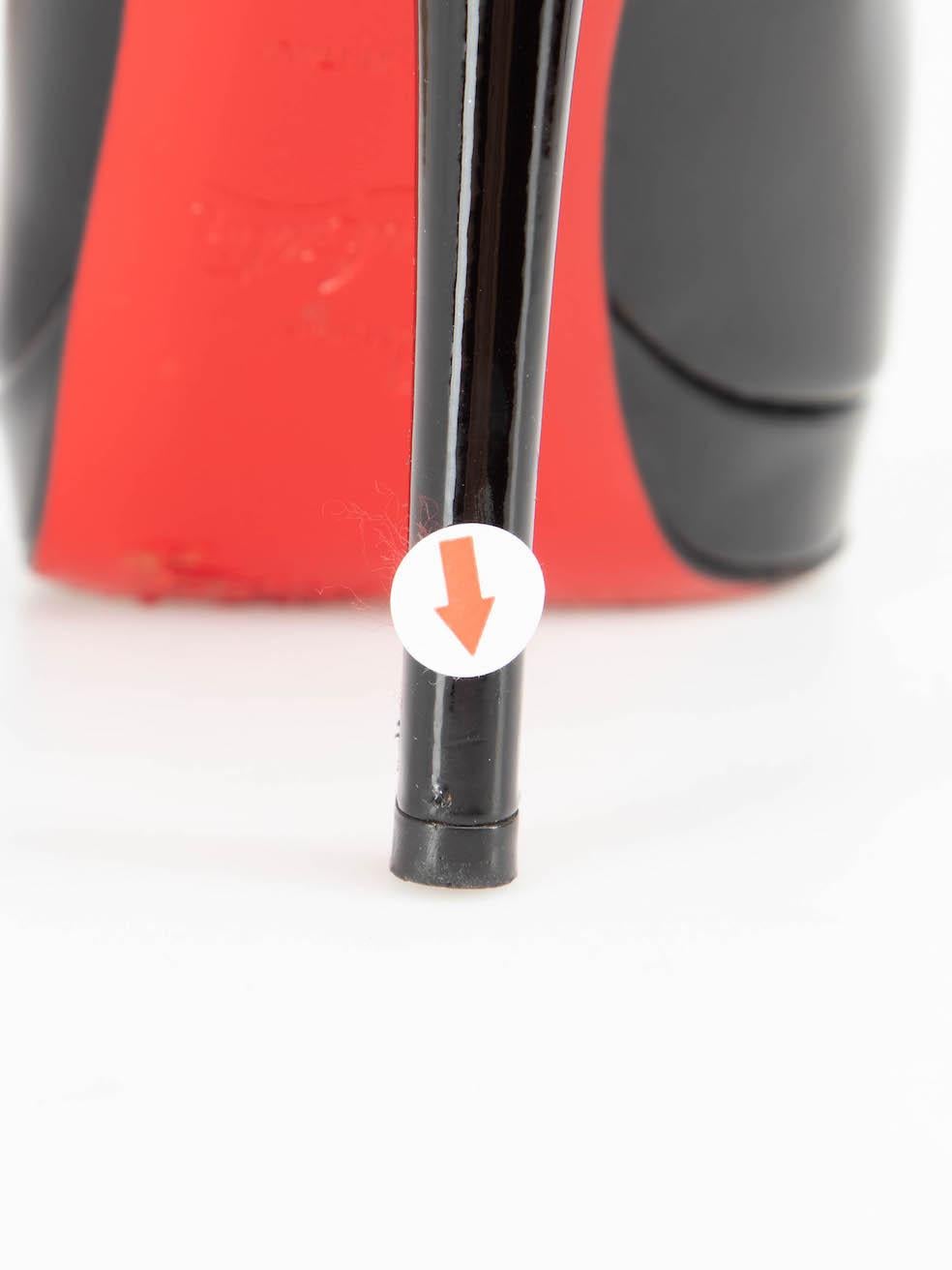 Christian Louboutin Black Patent New Simple 120 Heels Size IT 36 4