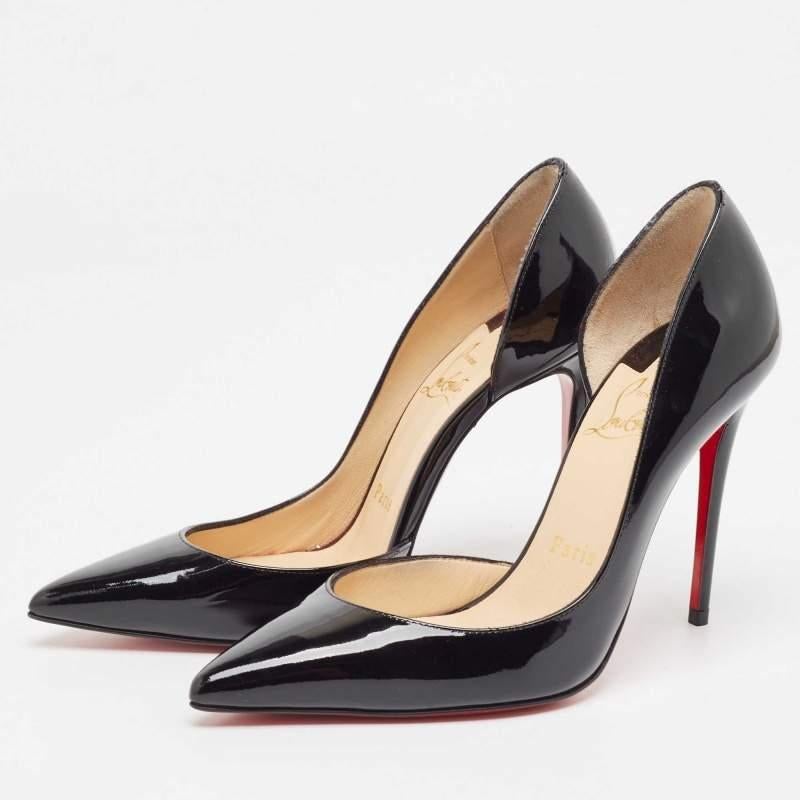 Christian Louboutin yet again brings a stunning set of pumps that makes us marvel at its beauty and craftsmanship. The curvaceous arches, pointed toes, and high heels come together to form these stunning Iriza pumps.

Includes: Original Dustbag