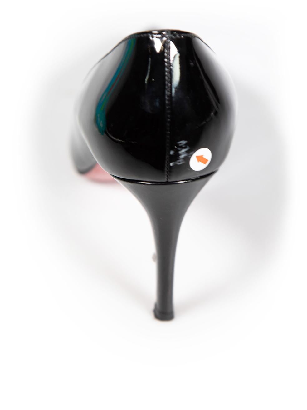 Christian Louboutin Black Patent Pigalle Pumps Size IT 37 For Sale 2