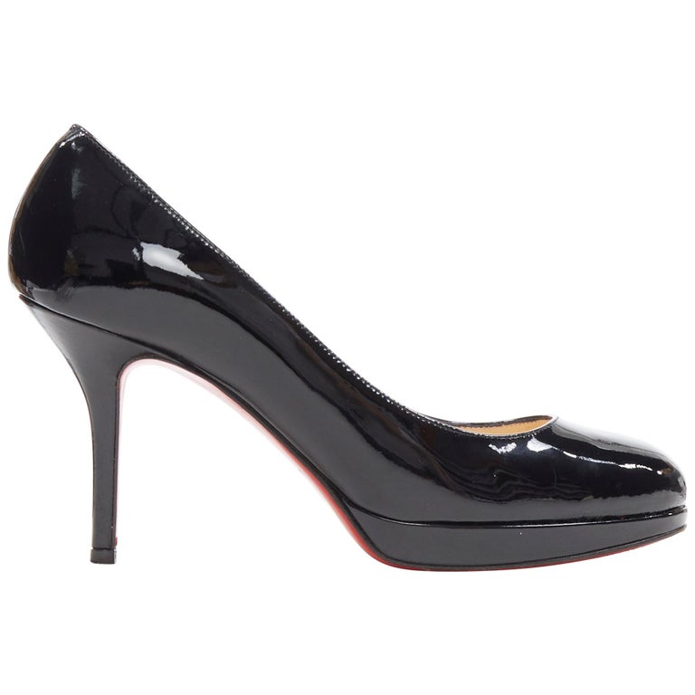 platform round toe high heels