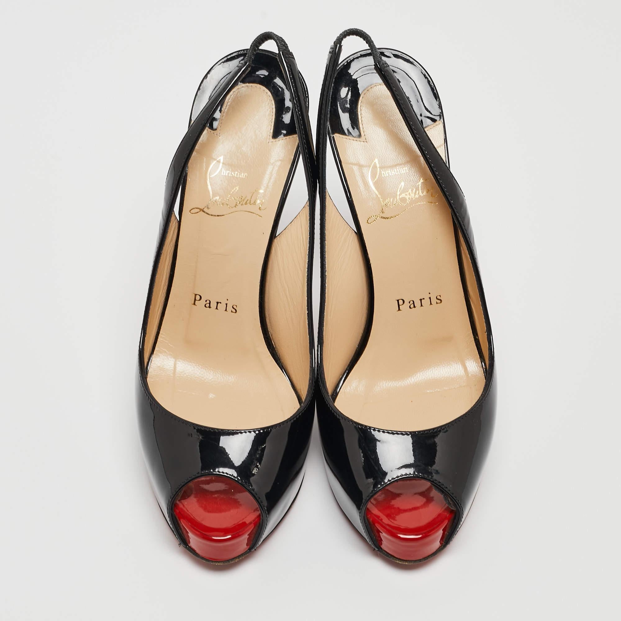 Wear these Christian Louboutin sandals to spruce up any outfit. They are versatile, chic, and can be easily styled. Made using quality materials, these sandals are well-built and long-lasting.

Includes
Original Dustbag