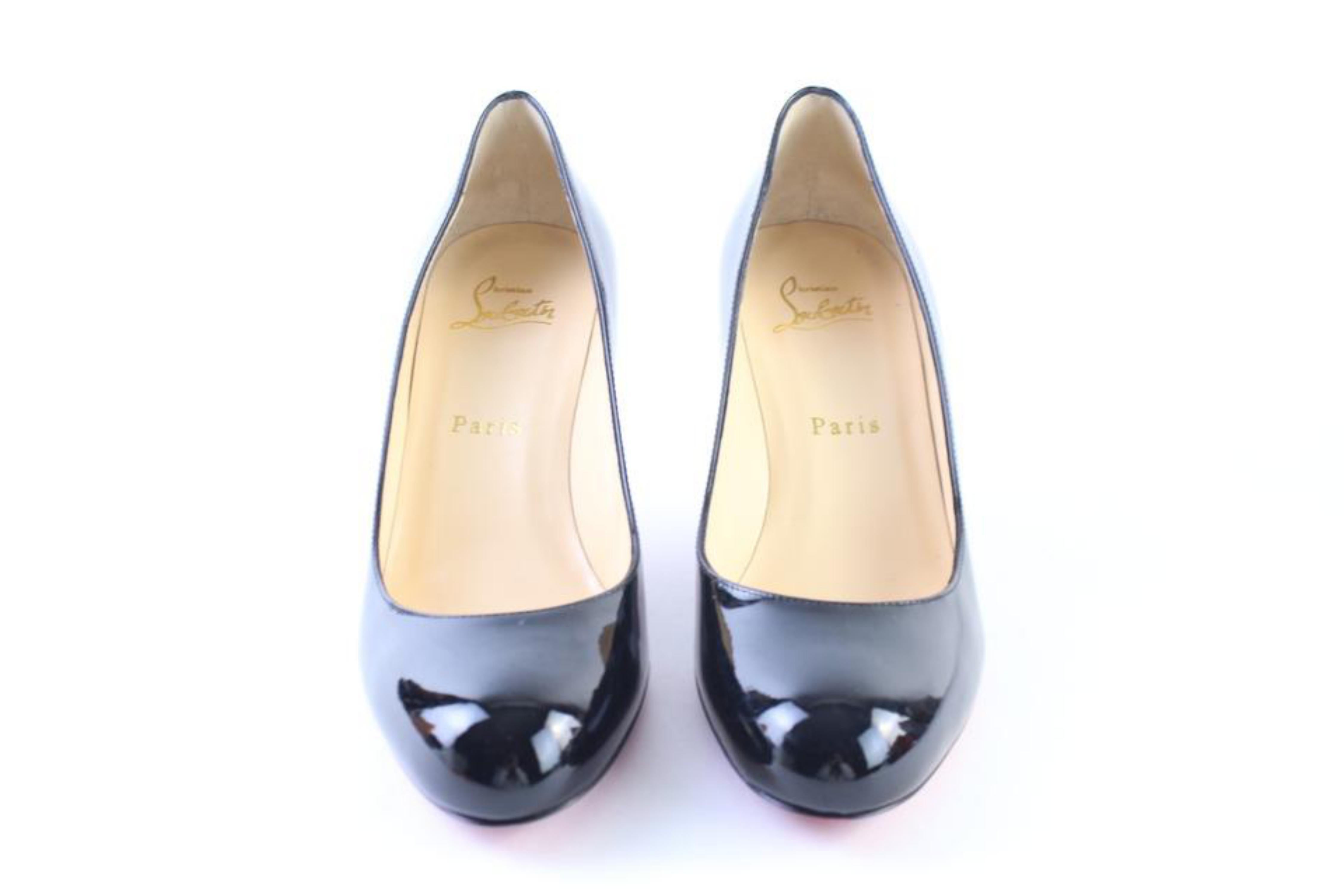 Women's Christian Louboutin Black Patent Simple Pump 45clr0627 Sandals For Sale