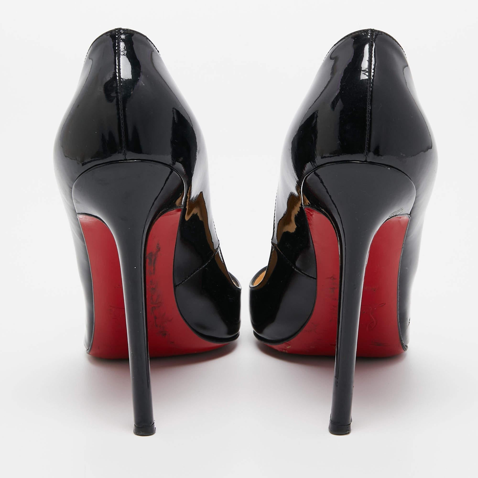 Christian Louboutin Black Pigalle Pointed Toe Pumps Size 37 For Sale 4