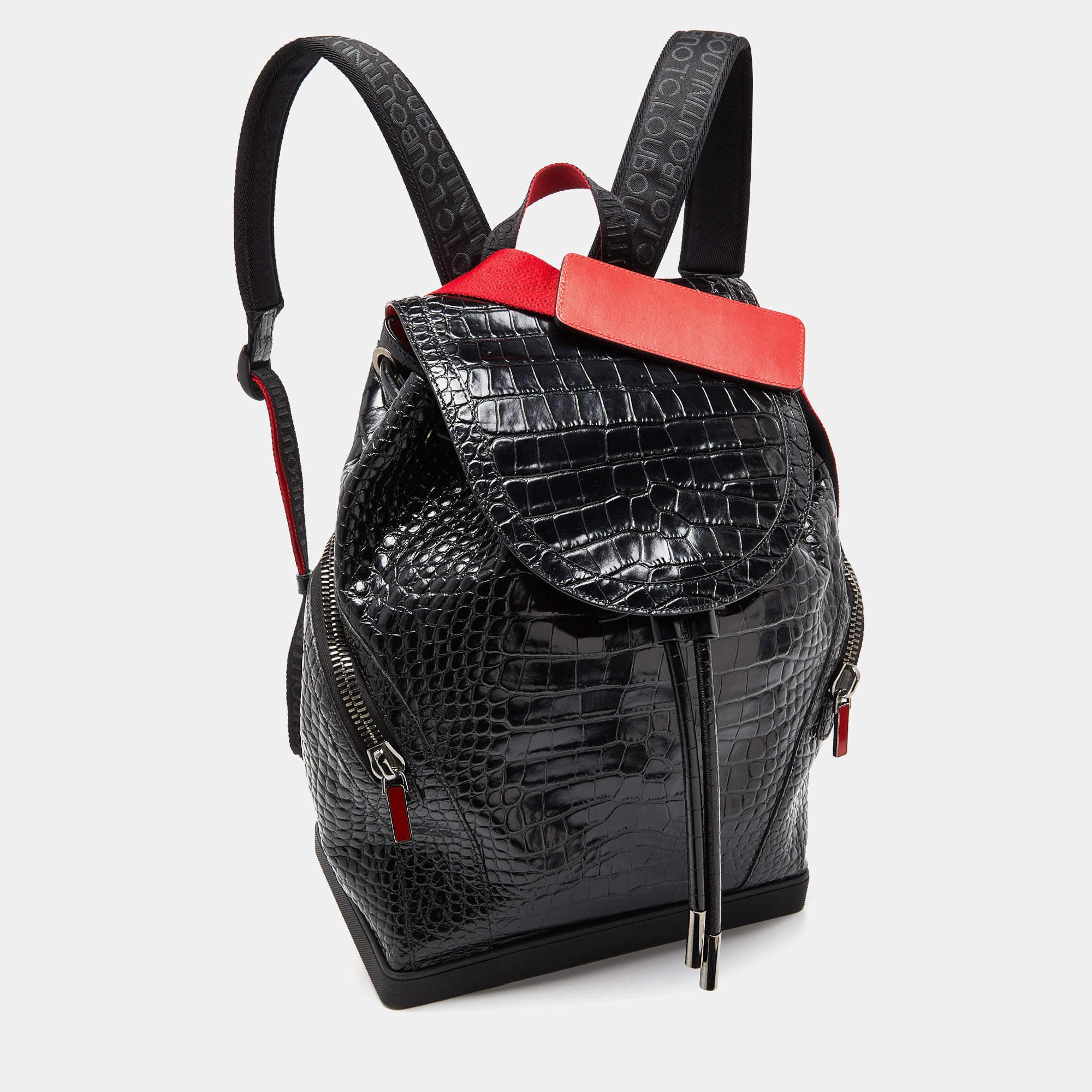 This durable and reliable designer backpack is made with a sleek design. The bag features a well-sized interior. It is complete with a top handle and shoulder straps.

