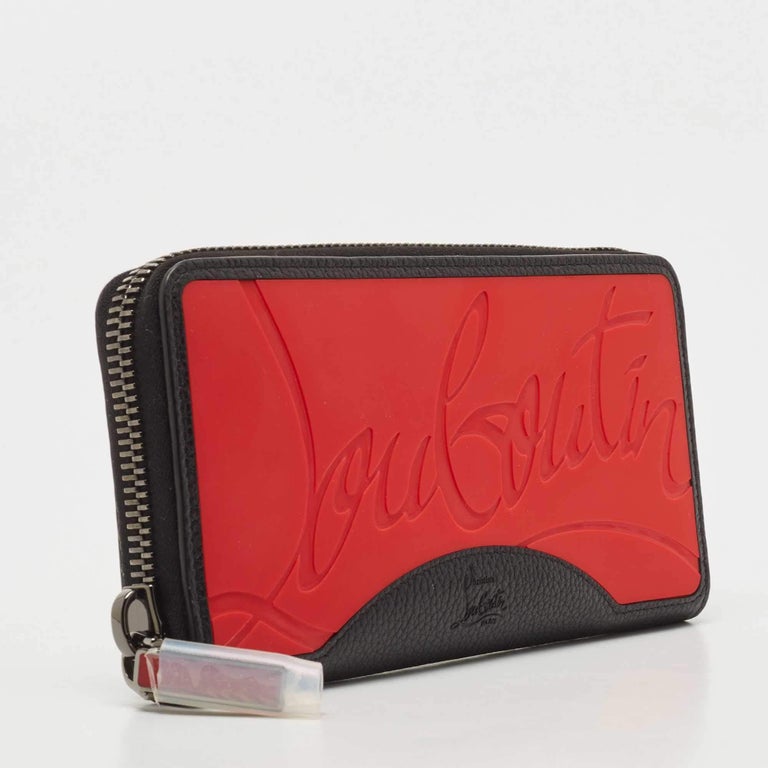 Christian Louboutin Portefeuille zippé Panettone en cuir et