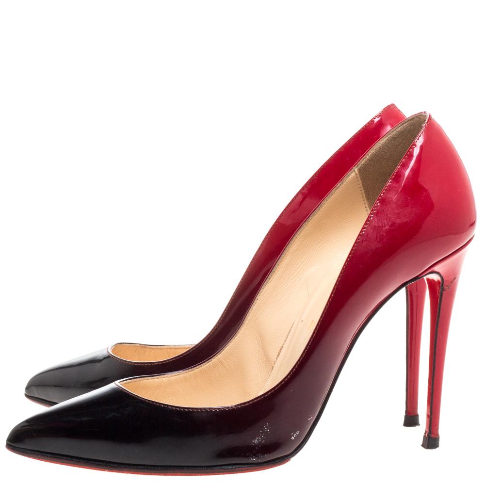 louboutin red black ombre