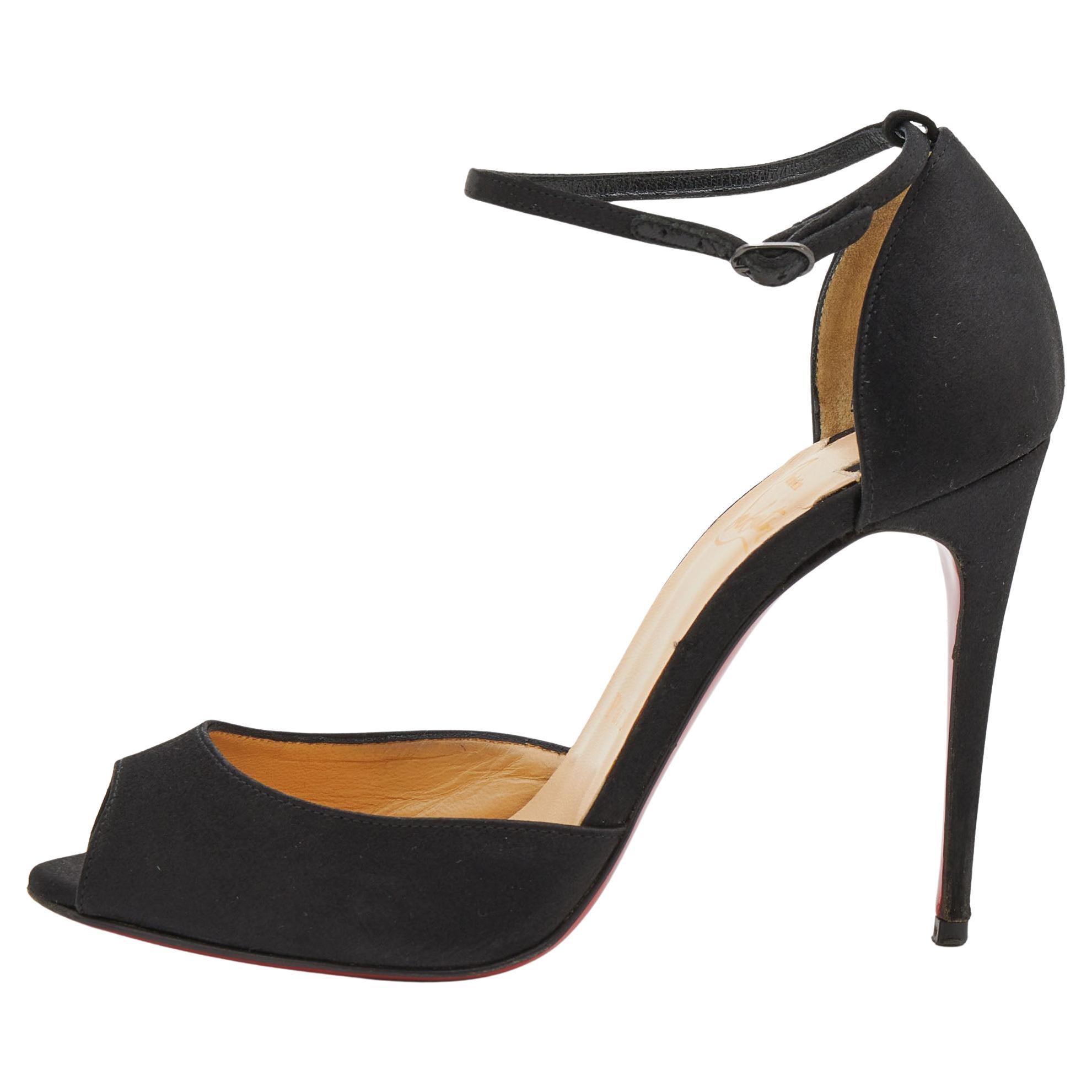 louboutin ankle strap heels 