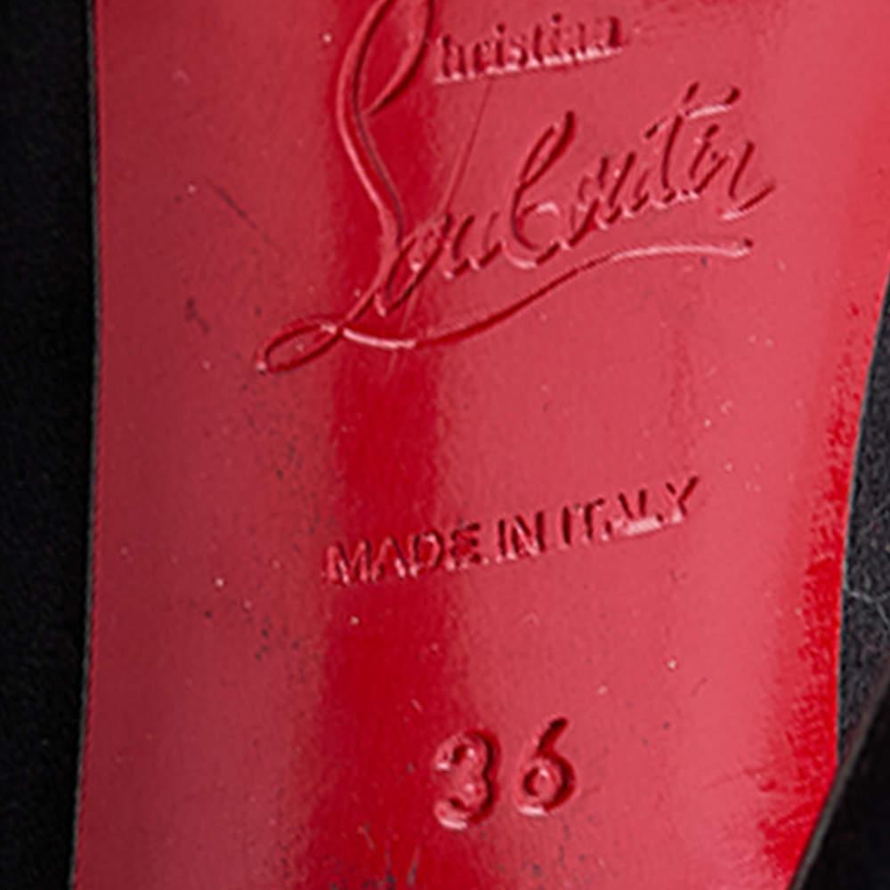 Christian Louboutin Black Satin Veneneuse 120 Pumps Size 36 1
