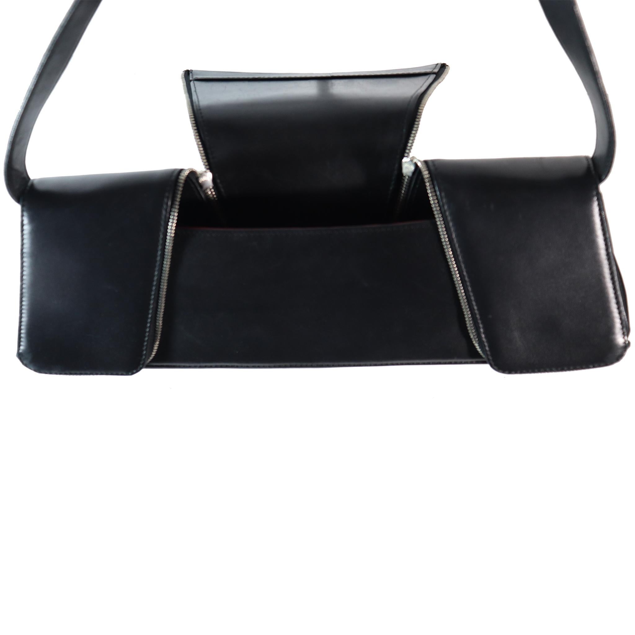 Christian Louboutin Black Shoulder Bag  In Excellent Condition For Sale In Los Angeles, CA