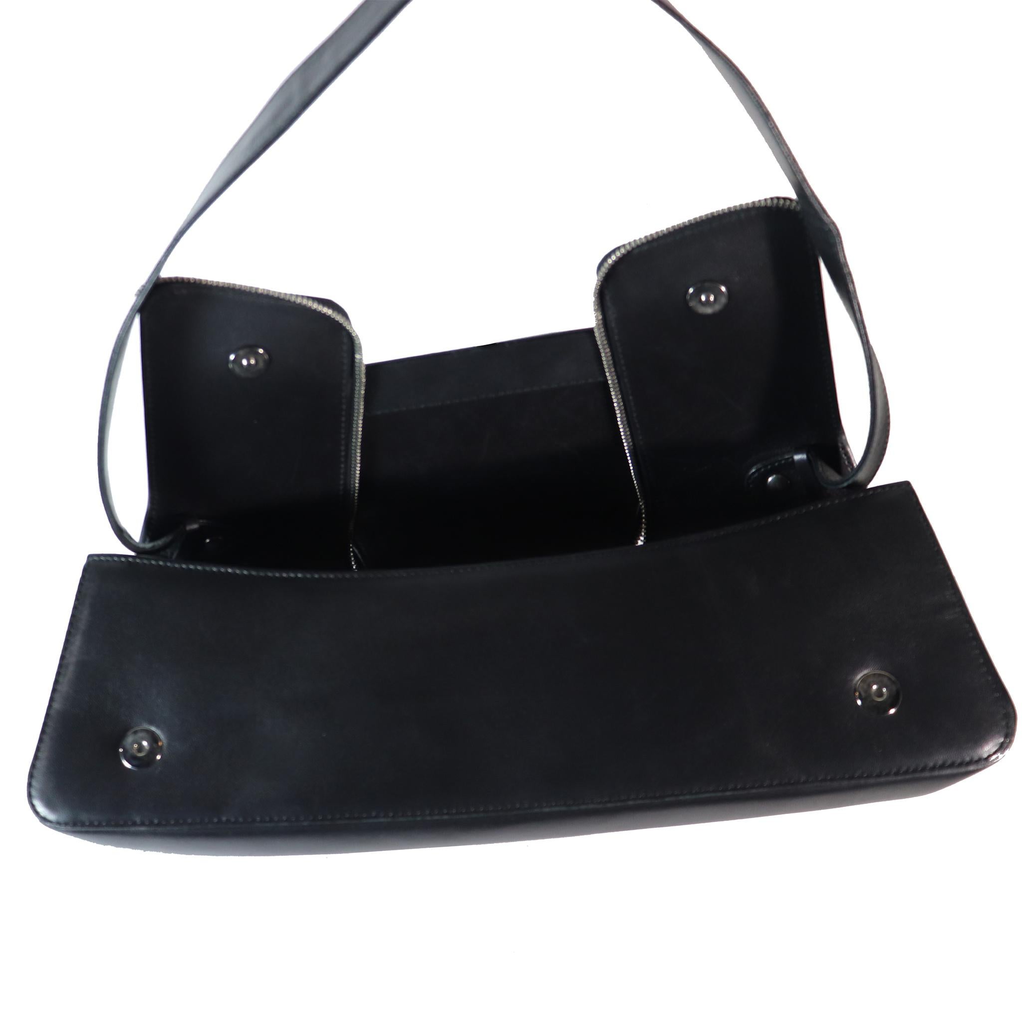 Women's Christian Louboutin Black Shoulder Bag  For Sale