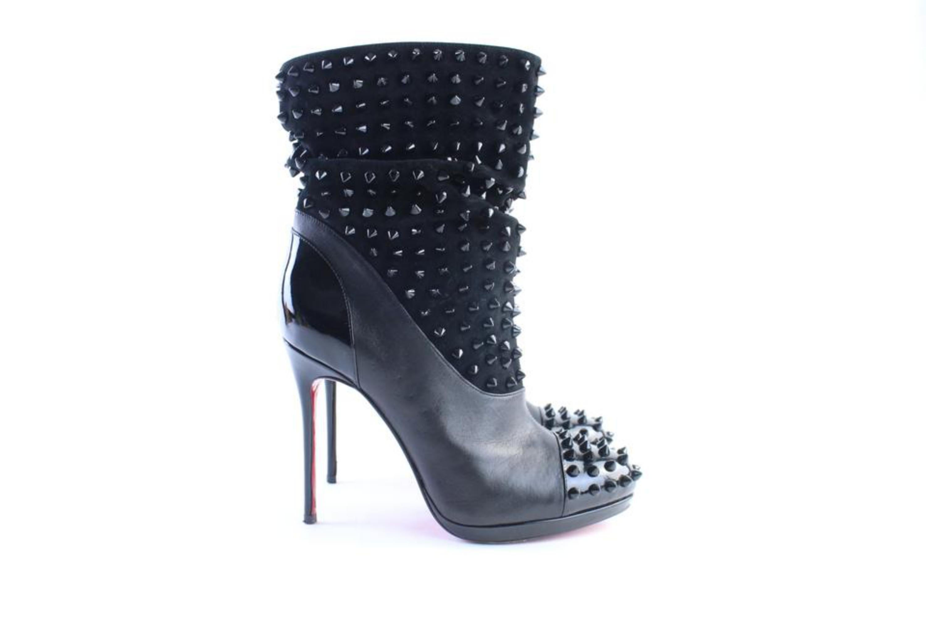 Christian Louboutin Black Spike Wars Ankle 43clr0627 Boots/Booties For Sale 5