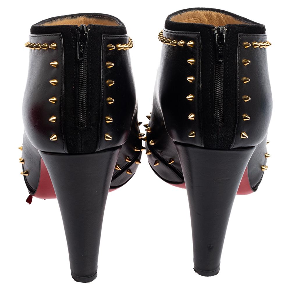louboutin spiked booties