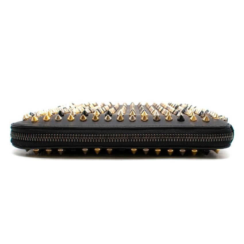 Christian Louboutin Black Spiked Leather iPad Case 27cm In New Condition In London, GB