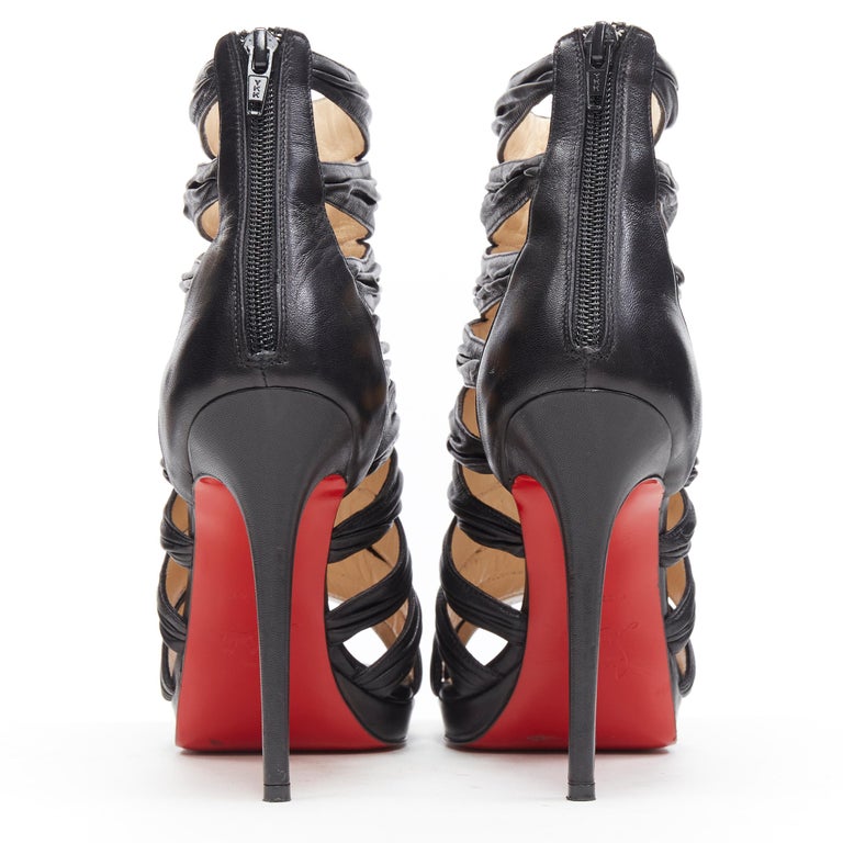 christian louboutin strappy heel