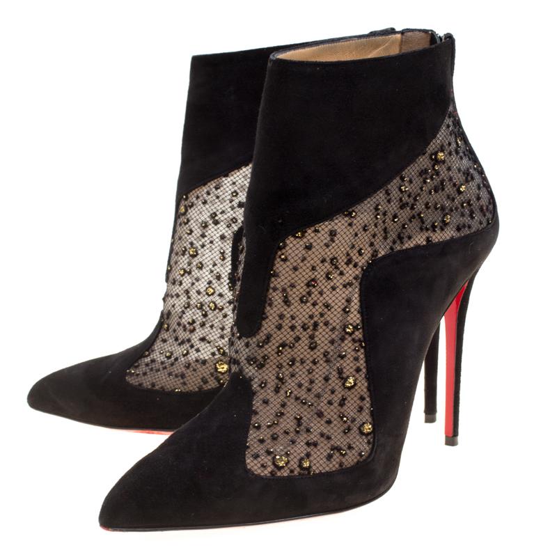 Christian Louboutin Papilloboot 100 Ankle Boots Aus Christian Louboutin Papilloboot 100 Ankle Boots Aus