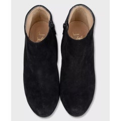 Christian Louboutin Black Suede Ankle Boots - Size 39