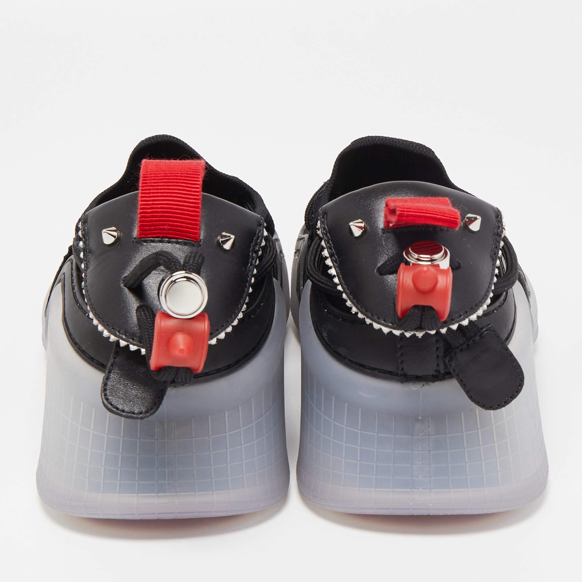Christian Louboutin Black Suede Arpoador Sneakers In Excellent Condition In Dubai, Al Qouz 2