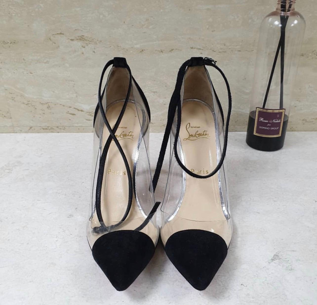 Pigalle heels Christian Louboutin Black size 38 EU in Suede - 15413832