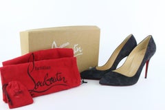 Christian Louboutin Black Suede Corneille Classic Pumps 13clz1012 Sandals