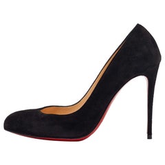 Christian Louboutin Black Suede Corneille Pumps Size 38.5