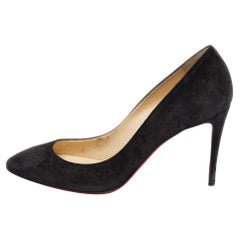 Christian Louboutin Black Suede Eloise Pumps Size 37